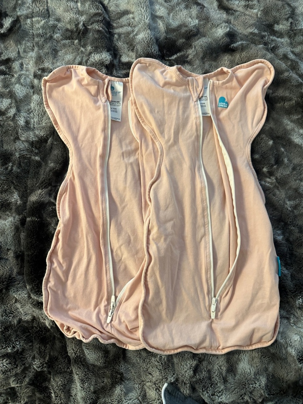 Love to Dream Peach Swaddle Sleep Sack - Light Pink